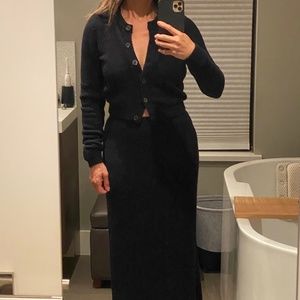 Wilfred Free Cardigan and Skirt Set